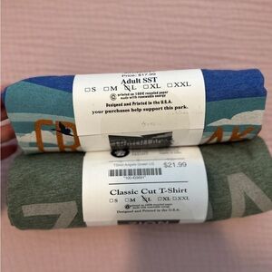 National Park T-Shirt Set - Blue and Green